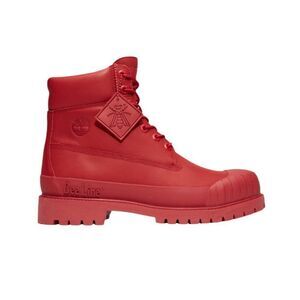Timberland Men's Bee Line Premium Waterproof Rubber Toe Boots Red NEW IN BOX